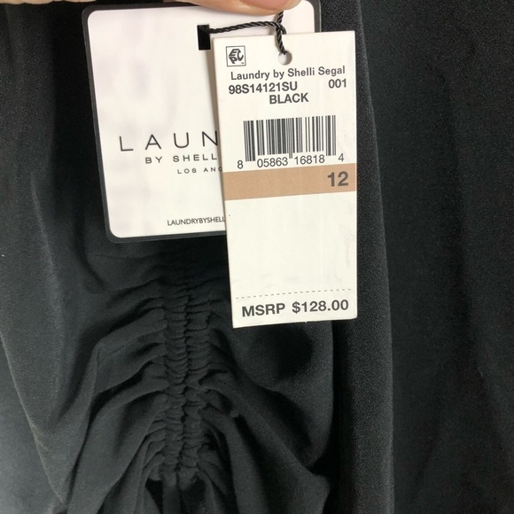 Laundry Black Mini Cocktail Party Dress Size 12 - Picture 7 of 9